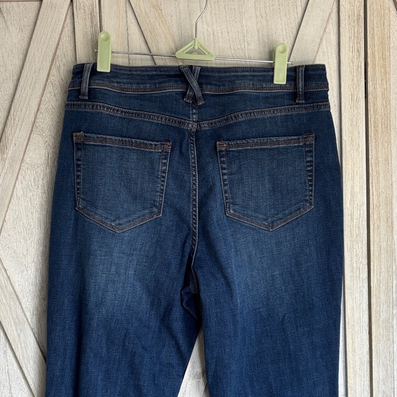 J. Jill High Rise Dark Blue Straight Leg Jeans Size 10R - Picture 5 of 11